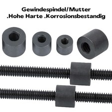 Leitspindel RechtsGewinde Trapezgewindespindel T10-T32 Länge 1000mm,Stahlmuttern