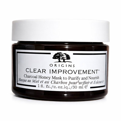 Origins Clear Improvement Charcoal Honey Face Mask Purifying Nourishing 1 fl oz