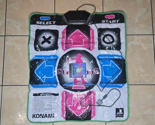 Konami Wired DDR Dance With Ps1 DDR Game Playstation 2 Pad Mat RU032 Unstested