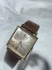 Timex Vintage Roamer Ultra, Square,men’s, winding, 1965, 26 mm, Brown Leather