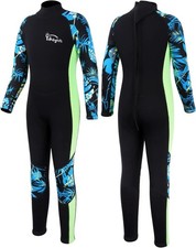 Yikayin Neoprenanzug Kinder Taucheranzug 2.5mm Lang Warm Jungen Mädchen Tauchen