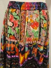 90s SOFT SURROUNDINGS MULTICOLOR & MULTI-PATTERN TIERED LONG BOHO SKIRT SZ M — photo 7
