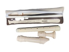 Yamaha Alto Recorder Baroque Japan Model w/ Case Manuals 3 Piece Instrument