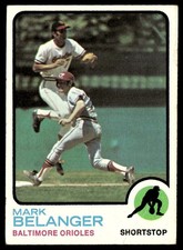 1973 Topps Baseball Card Mark Belanger Baltimore Orioles #253 VG