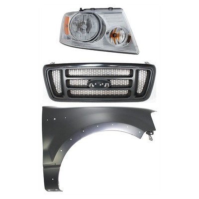 Headlight Kit For 2004-2006 Ford F-150 F-150 Passenger Side Assembly Halogen STX
