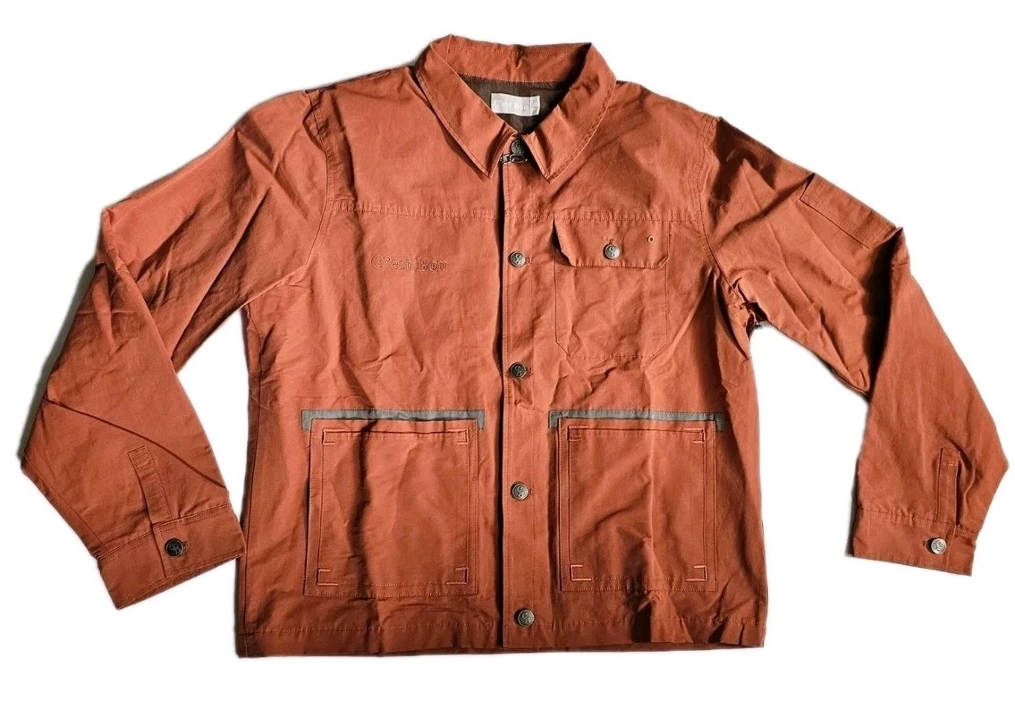 C'est Bon Work Jacket Burnt Orange Zip Up Men's SZ XL Urban Mod Work Chore Nwt - product detail image 3