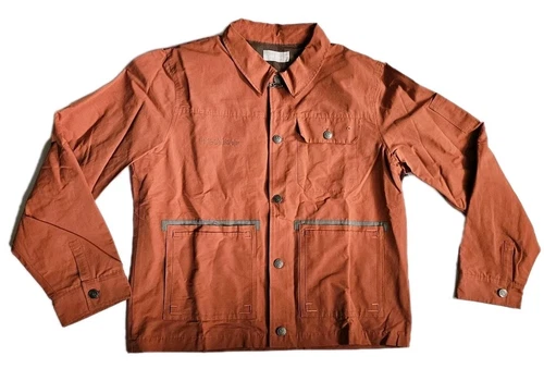 C'est Bon Work Jacket Burnt Orange Zip Up Men's SZ XL Urban Mod Work Chore Nwt  image 3