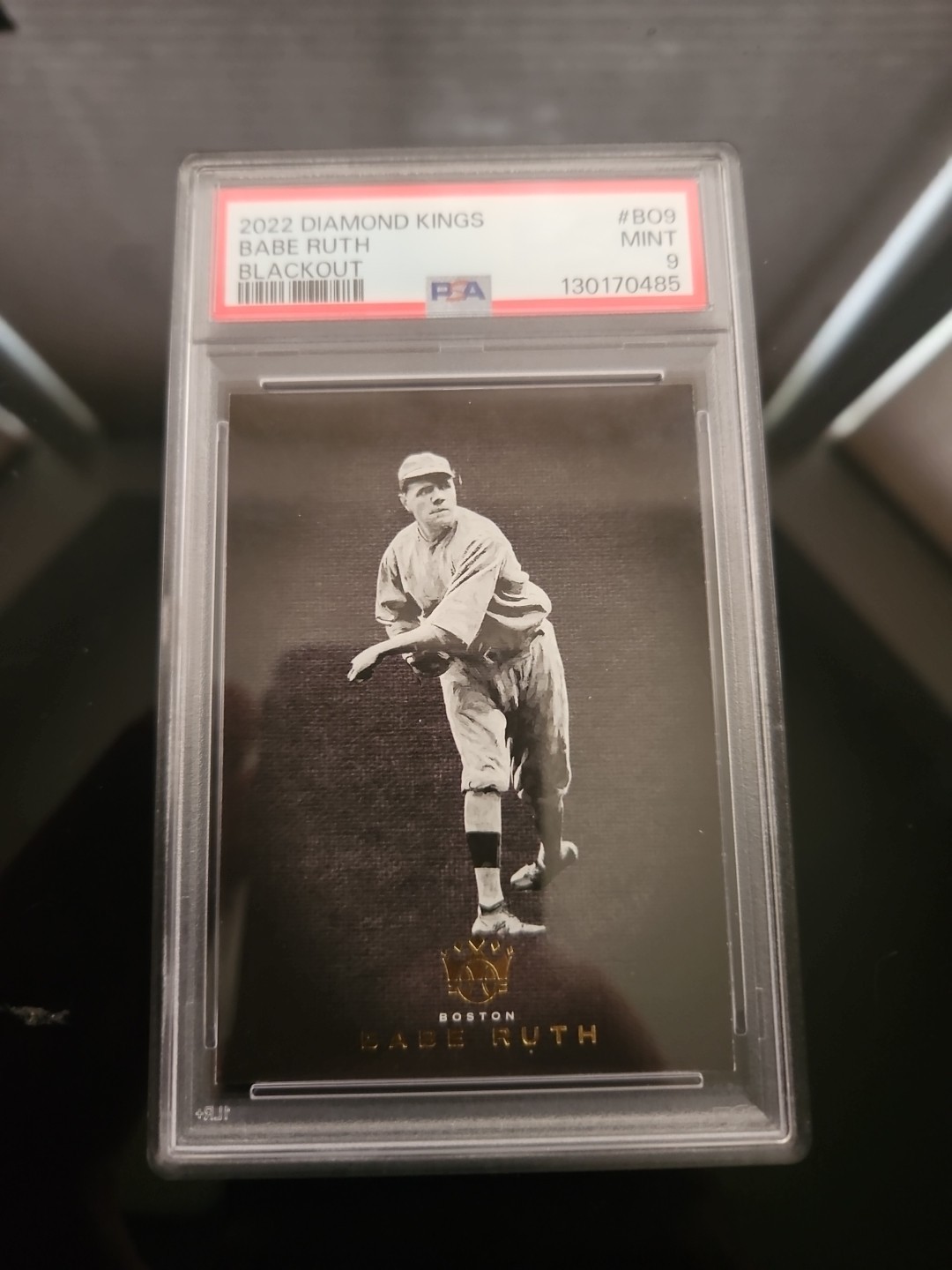 2022 Diamond Kings Babe Ruth Blackout #BO9 PSA 9