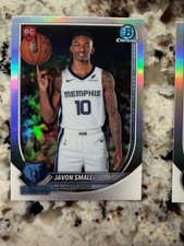 2025-26 BOWMAN CHROME RED ROOKIE LOGO CARD MEMPHIS GRIZZLIES JAVON SMALL #BRR-46