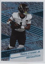 2025 Panini Revolution Teal Storm Travis Etienne Jr #92 0d6g