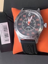 NEW Superdry Compound Watch Black Orange Silver (Boxed with tags on)