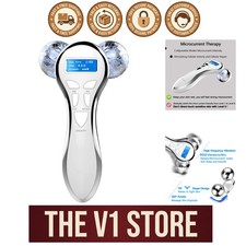 Portable 4D Microcurrent Roller - Ultimate Anti-Aging Device for All Skin Types