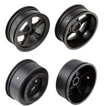Team Associated Set Of 4 Drag Front Rear Wheels 12mm Hex Dr10 Slash 71078 71079