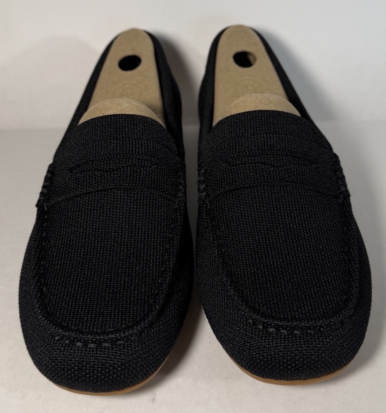ROTHY'S The Daily Driver Loafers 303-001 Black Pegged Outsole Women's Size 7.5