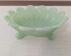 Mosser Jadeite Depression Style BerryBowl, Candy Dish Scalloped Rim, Round