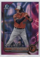 2022 Bowman Chrome Prospects Fuchsia Lava Refractor 77/199 Adley Rutschman 2qw