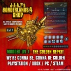 Borderlands 4✨ MODDED LEVEL 1 ONE GOLDEN REPKIT SPEED EFFECTS BL4✅PC-PS-XBOX✨