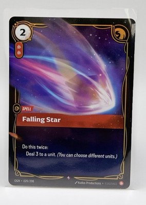 Kudos Productions Falling Star OGN 029/298 League of Legends Spell