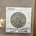 1944 Walking Liberty Half Dollar 50C Silver Circulated Coin Uncertified