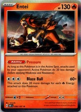 Entei Rare SV03: Obsidian Flames 030/197 NM