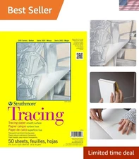 300 Series Tracing Paper 9x12, 50 Sheets - Perfect for Precise Drawings