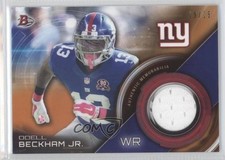 2015 Bowman Relics Orange 19/25 Odell Beckham Jr #BR-OB h3a