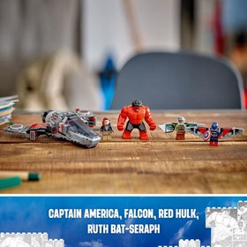 LEGO Marvel Captain America vs. Red Hulk Battle Super Hero Toy with