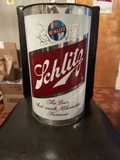 Vintage schlitz beer Ashtray/trash Can 