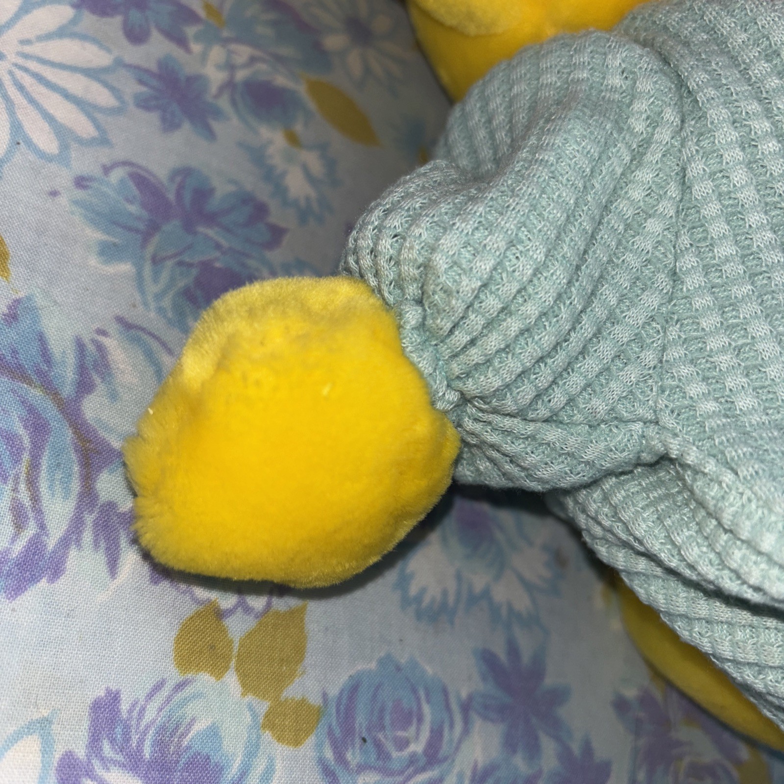 Vintage BJ Bedtime Barney Plush Yellow Dinosaur Thermal Pajamas Bean Bag Toy