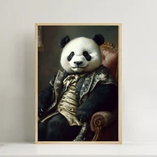 Panda Gentleman Print