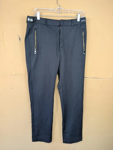 Versace Collection Pantalone Uomo Nero Gianni Versace 32 Vita 30 Cuciture Interne Taglia 48