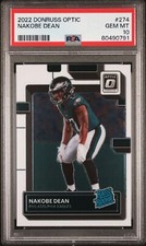 Nakobe Dean 2022 Donruss Optic #274 Rated Rookie PSA Grade 10 POP 2