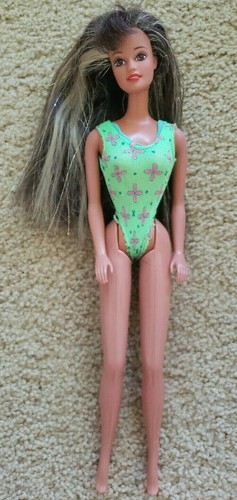 VTG Mattel Teresa Friend of Barbie Doll Sparkle Hair Brown Eyes 90s - Picture 1 of 5