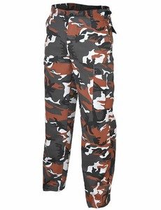 Mil-Tec US BDU FELDHOSE R//S SLIM FIT SCHWARZ Cargohose