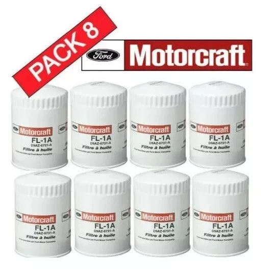 JUEGO 8 para filtro de aceite Ford Motorcraft FL1A - D9AZ-6731-A Foto 3 de 3