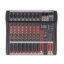 8 Channel USB Bluetooth Live Studio Audio Mixer Power Mixing Console Board w/USB