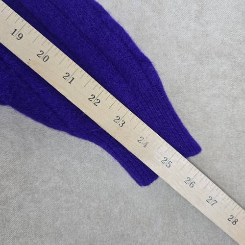 Carriage Court Womens Medium Lambswool Angora Blend Purple Cowl Neck Sweater - Picture 17 of 19
