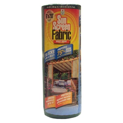 74020PS Sun Screen Fabric 6x20FT Teal Green Reduce Temperature Provide Shade