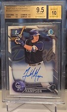 2016 Bowman Chrome Draft Garrett Hampson #CDAGH Auto BGS 9.5/10 1st BOWMAN!