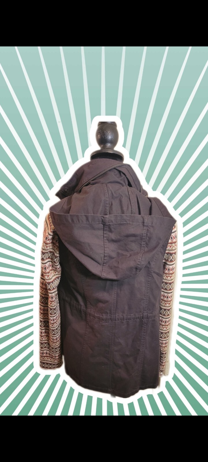 Light Brown Pixley Jacket Mixed Pattern  Size: Sm… - image 3