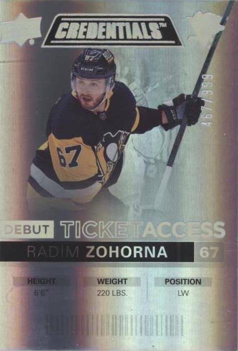 2021-22 Upper Deck Credentials - Radim Zohorna #52 - 1 of 1