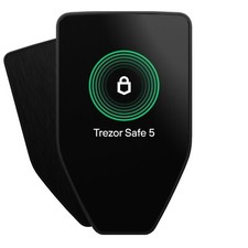 Trezor Safe 5 - Crypto Hardware Wallet with Secure Element Passphrase, Colo...