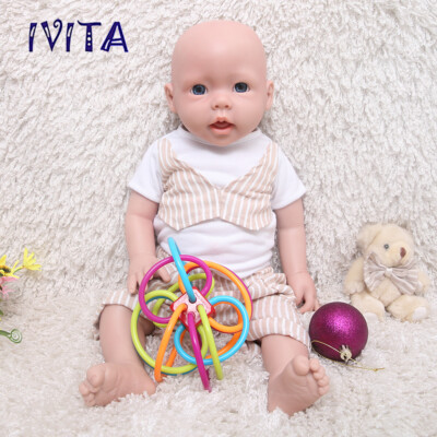 20'' Newborn Squishy Silikon Baby Gifts Floppy Silicone Reborn Baby Doll Boy