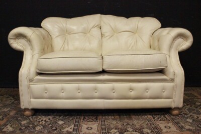 Divano Sofa posti originale Chesterfield Chester pelle