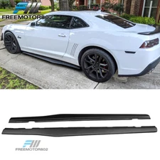 Fit 10-15 Chevrolet Camaro IKON Style Side Skirt Rocker Panel Extension PP