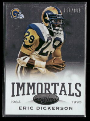 2014 Panini Certified Immortals #184 Eric Dickerson #/999 Los Angeles Rams