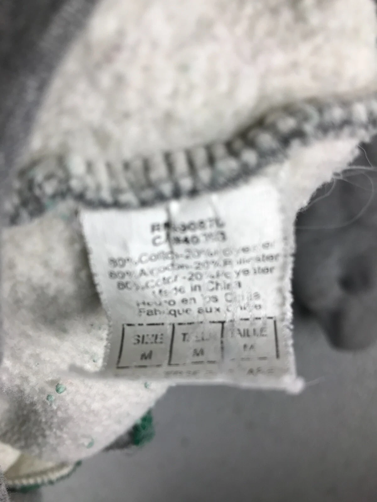 VETEMENTS Felpa con cappuccio Champs Edition Abbigliamento MSU Spartans da uomo a maniche lunghe cordini grigia M