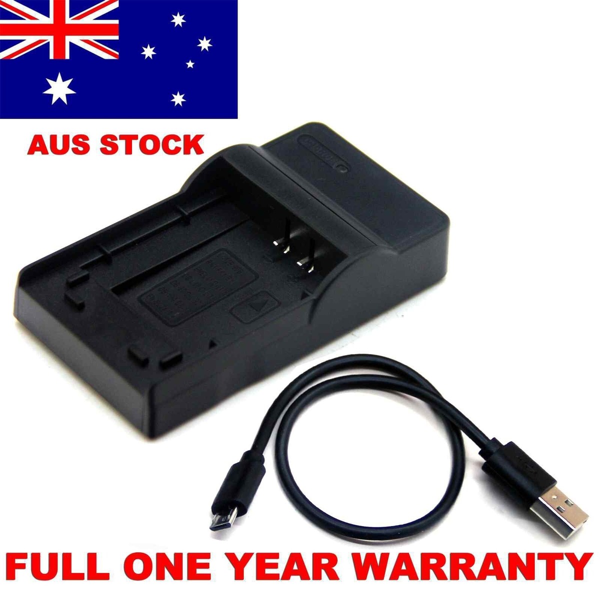 USB Battery Charger For Sanyo Xacti VPC-CA6 VPC-CA65 VPC-CG6 VPC