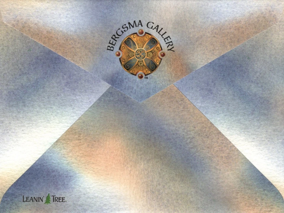 White Wolf Gate Spirit Wolves Jody Bergsma Leanin' Tree Blank Greeting Card - Image 4 of 4