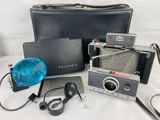 Vintage 1960  s Polaroid Instant Film Land Camera Automatic 100 /Accessories Case